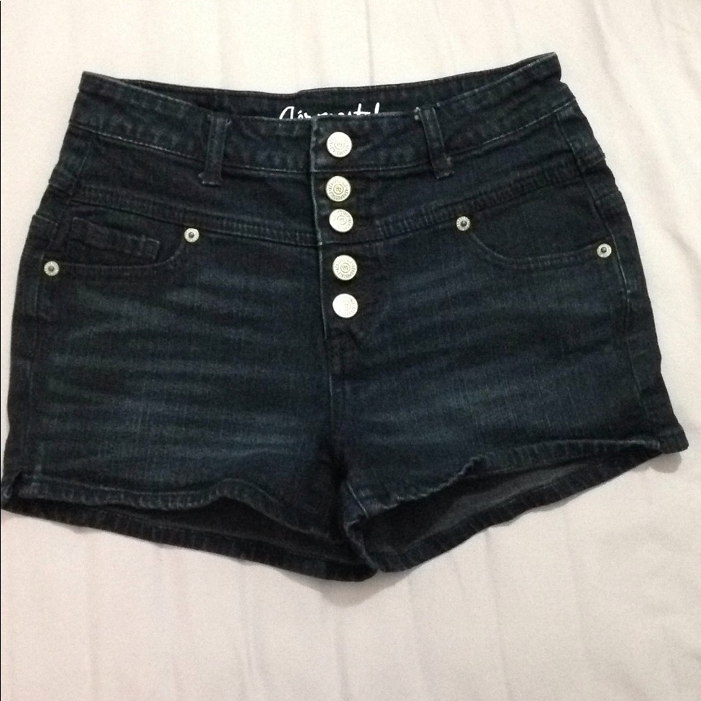 Aeropostale women's high rise shorty size 2 black